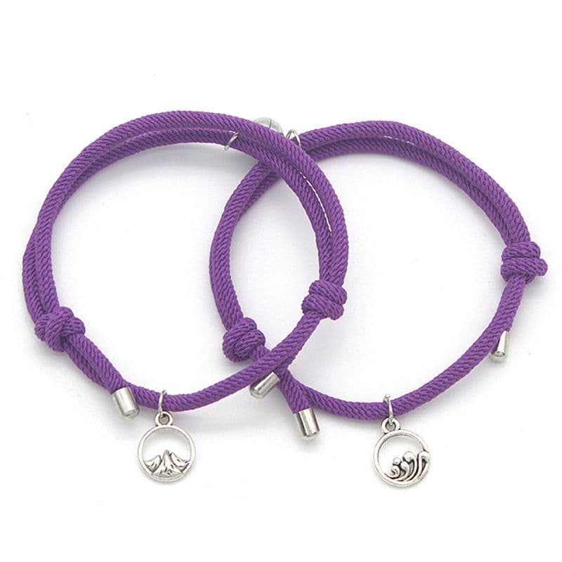 image-Cross-Border Alloy Sun Moon Couple Bracelets Wholesale