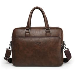 image-Men's PU Leather Business Briefcase 15" Laptop Bag