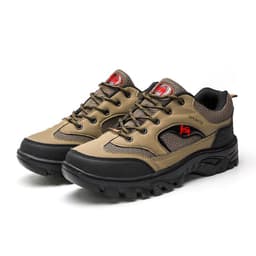 image-Men's Casual Sports Shoes Round Toe Rubber Sole PU Upper Gray