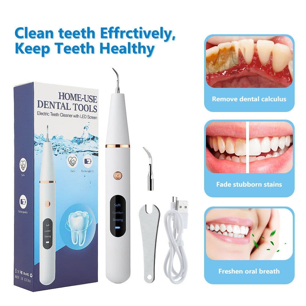 image-HailiCare Ultrasonic Dental Cleaner Portable Tooth Stain Remover