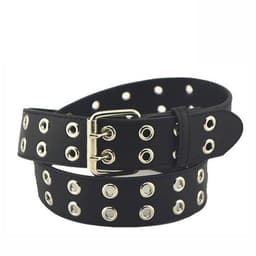 image-Air Eye Belt Men's Punk Double-breasted Pin Buckle Belt
