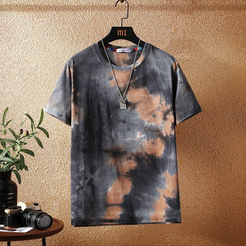 image-Men's Camouflage T-Shirt Loose Fit Short Sleeve Round Neck