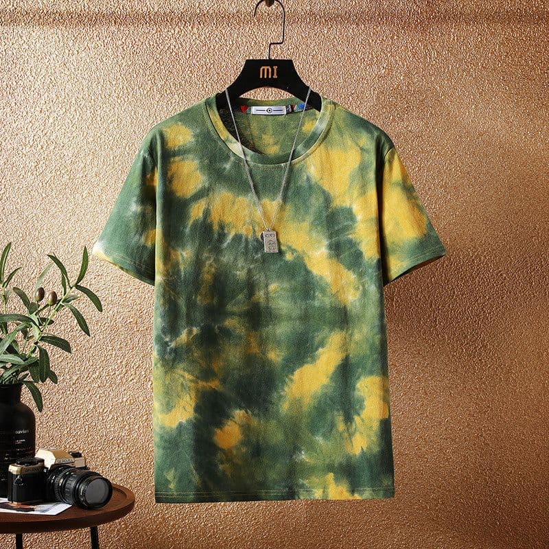 image-Men's Camouflage T-Shirt Loose Fit Short Sleeve Round Neck