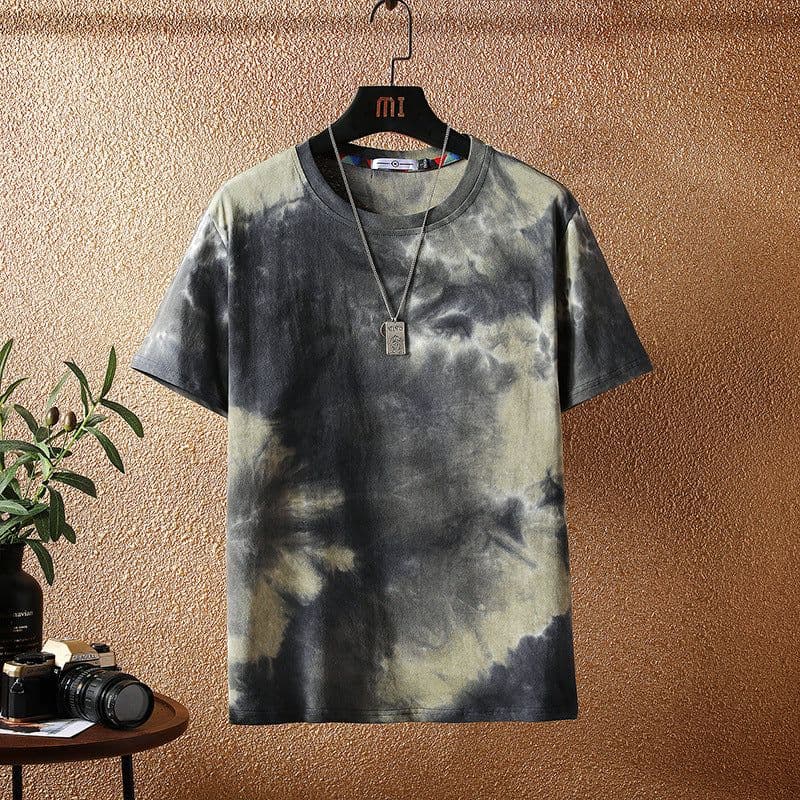 image-Men's Camouflage T-Shirt Loose Fit Short Sleeve Round Neck