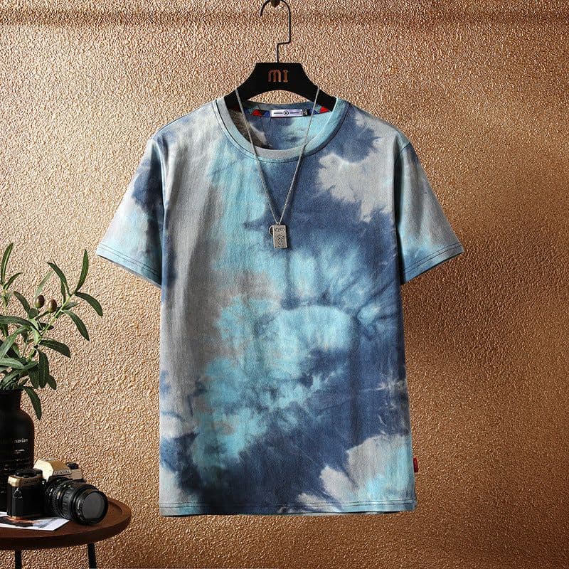 image-Men's Camouflage T-Shirt Loose Fit Short Sleeve Round Neck