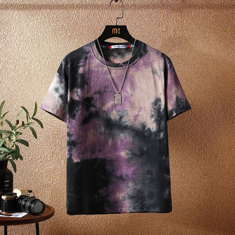 image-Men's Camouflage T-Shirt Loose Fit Short Sleeve Round Neck