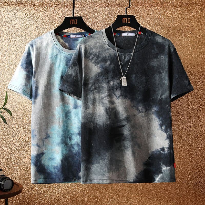 image-Men's Camouflage T-Shirt Loose Fit Short Sleeve Round Neck