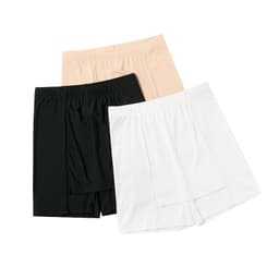 image-Women's High Waist Shaping Safety Shorts White Thin Anti-Chafing