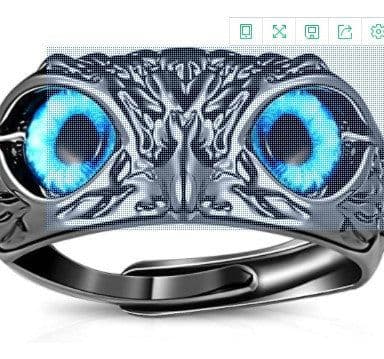 image-Vintage Alloy Owl Ring Adjustable Women's Jewelry
