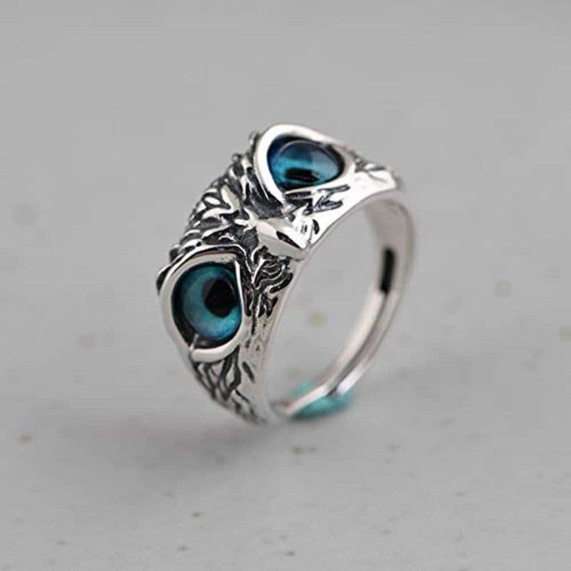 image-Vintage Alloy Owl Ring Adjustable Women's Jewelry