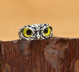 image-Vintage Alloy Owl Ring Adjustable Women's Jewelry