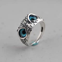 image-Vintage Alloy Owl Ring Adjustable Women's Jewelry