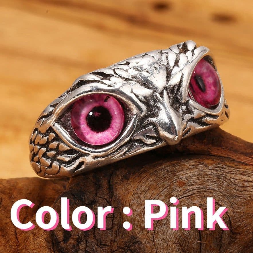 image-Vintage Alloy Owl Ring Adjustable Women's Jewelry
