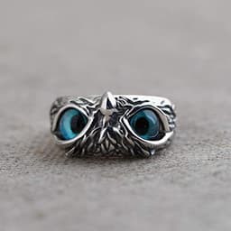 image-Vintage Alloy Owl Ring Adjustable Women's Jewelry