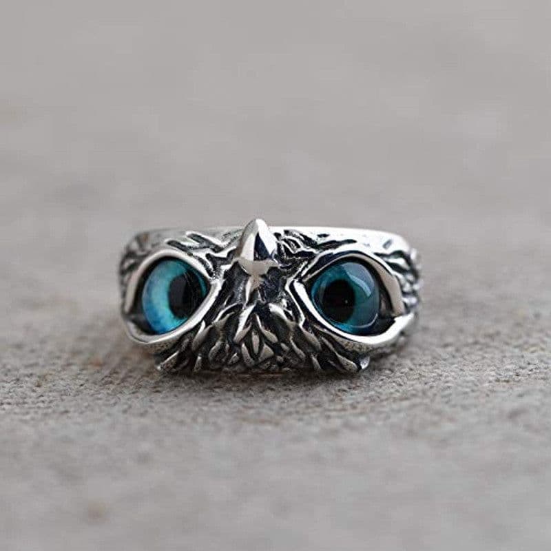 image-Vintage Alloy Owl Ring Adjustable Women's Jewelry