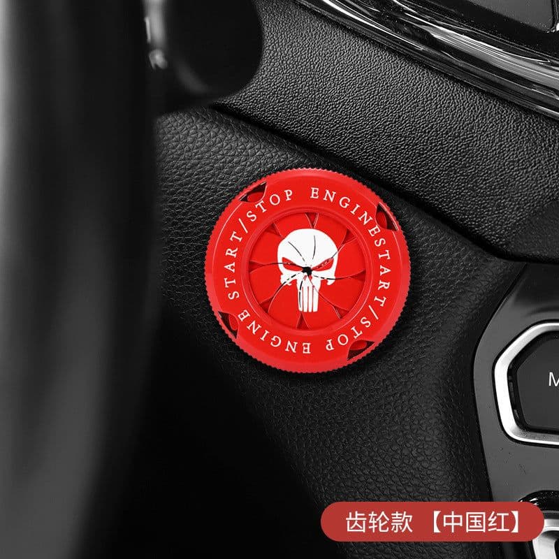 image-Punisher One-Button Start Ignition Switch Cover Metal Ring