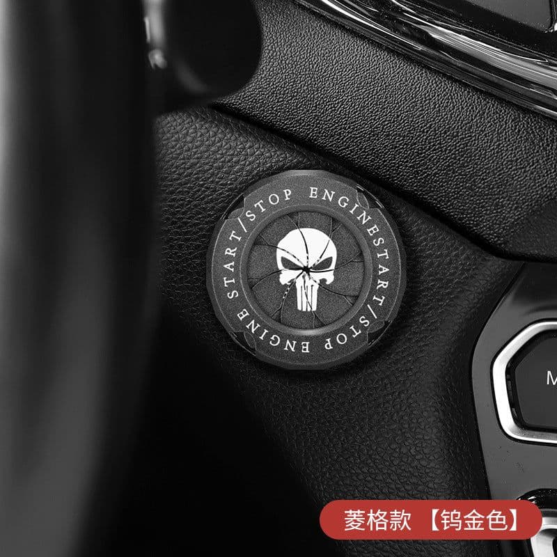 image-Punisher One-Button Start Ignition Switch Cover Metal Ring