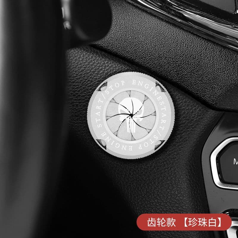 image-Punisher One-Button Start Ignition Switch Cover Metal Ring