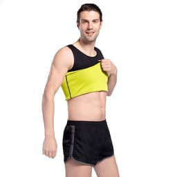 image-Neoprene Sauna Vest Body Shaper Waist Trainer for Men