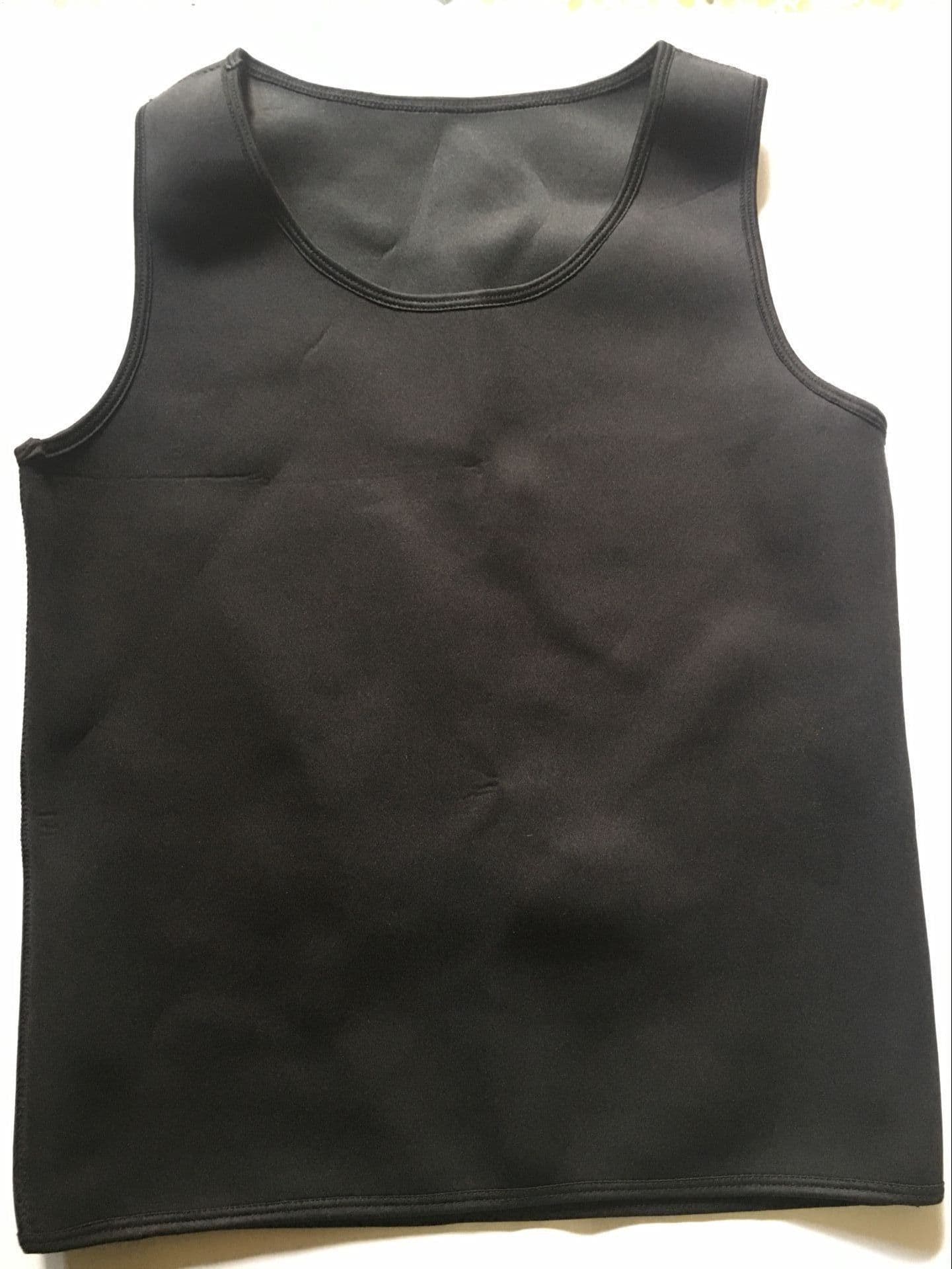 image-Neoprene Sauna Vest Body Shaper Waist Trainer for Men