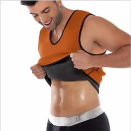 image-Neoprene Sauna Vest Body Shaper Waist Trainer for Men