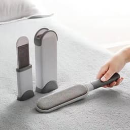 image-Pet Hair Remover Brush Double-Sided with Self-Cleaning Base