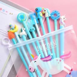 image-Cartoon Gel Pen Set Student Stationery Pink Signature Pens