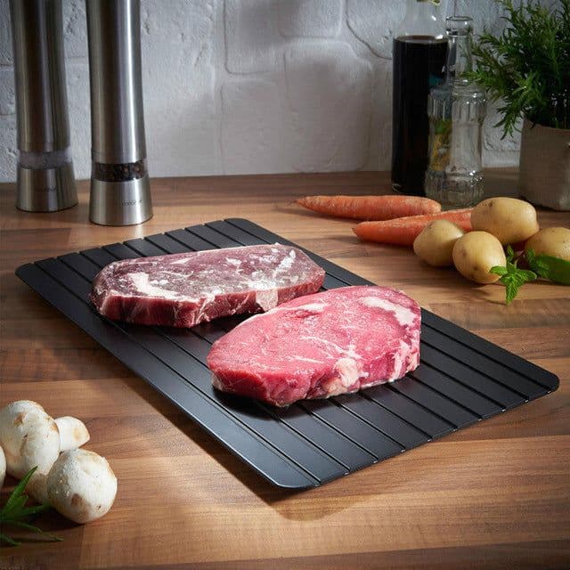 image-Meijuner Aluminum Defrosting Tray for Frozen Food and Meat