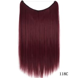image-Fishing Line Hair Extension Wig Piece