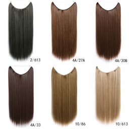 image-Fishing Line Hair Extension Wig Piece