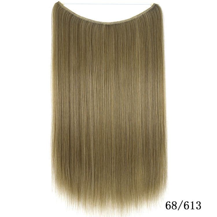 image-Fishing Line Hair Extension Wig Piece