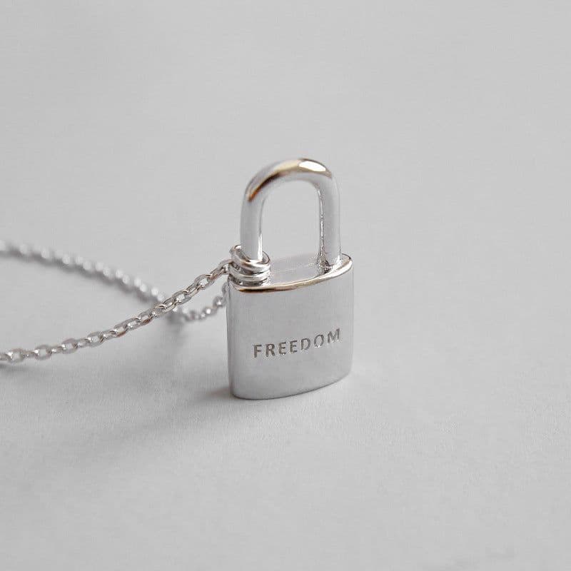 image-LouLeur 925 Sterling Silver Lock Heart Pendant Necklace for Women