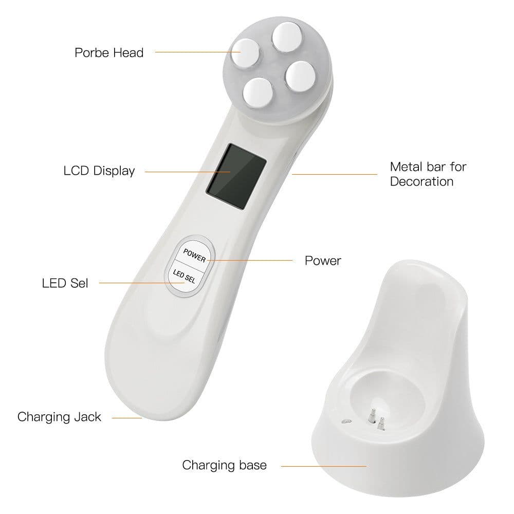 image-EMS Mesotherapy Electroporation RF LED Facial Beauty Device