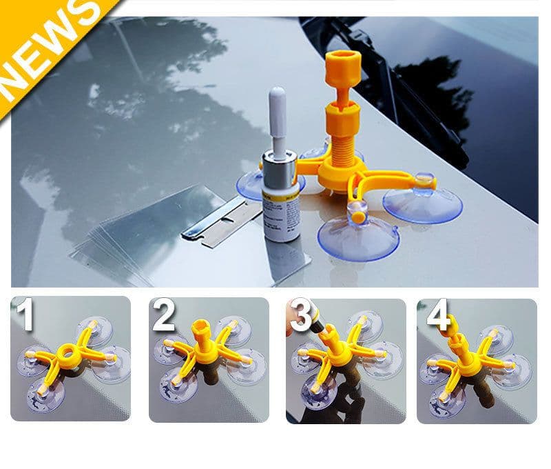 image-Windshield Repair Kit DIY Car Glass Crack Chip Resin Sealer