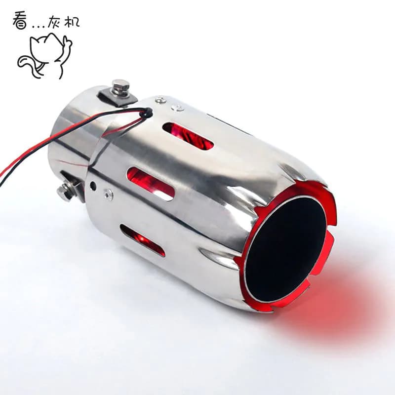 image-Stainless Steel Car Exhaust Pipe with LED Lights