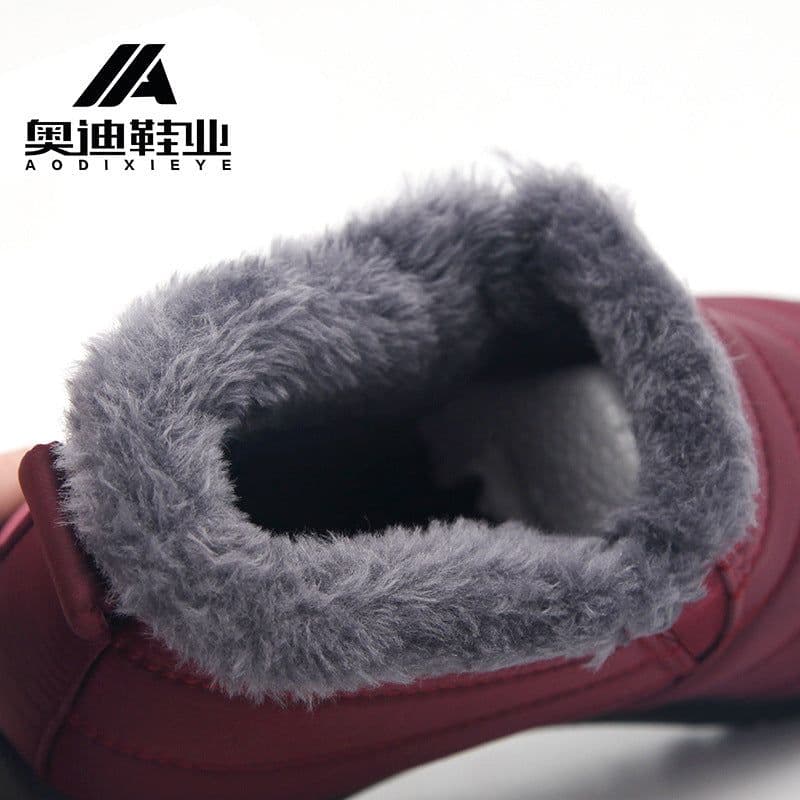 image-Ruihe Xuan Women's Winter Cotton Boots Waterproof Non-Slip Flat