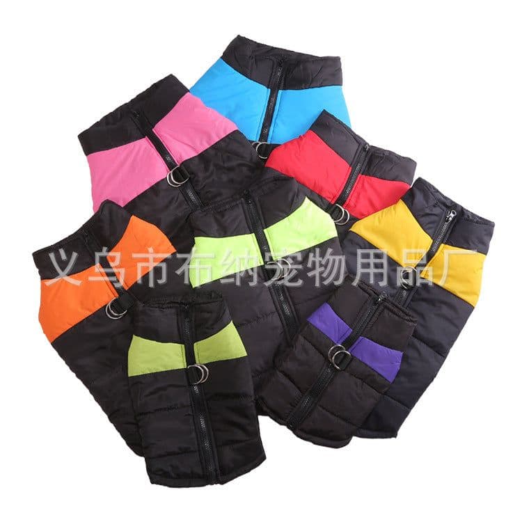 image-Pet Dog Cotton Vest Waterproof Warm Ski Wear Jacket