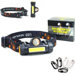 image-LED Headlamp Q5 COB Waterproof Rechargeable with Magnet