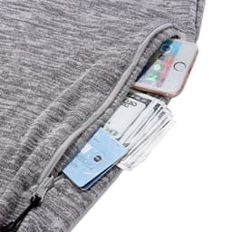 image-Unisex Pocket Scarf with Zipper 25x160cm Mixed-Color Wool