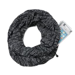 image-Unisex Pocket Scarf with Zipper 25x160cm Mixed-Color Wool
