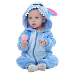 image-MICHLEY Baby Flannel Hooded Jumpsuit Long Sleeve Romper Costume