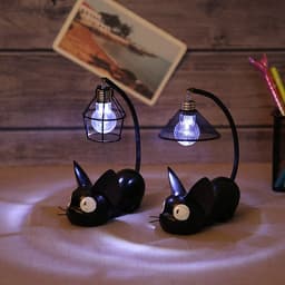 image-Hayao Miyazaki Jiji Cat Night Light Resin Ornament Home Decor