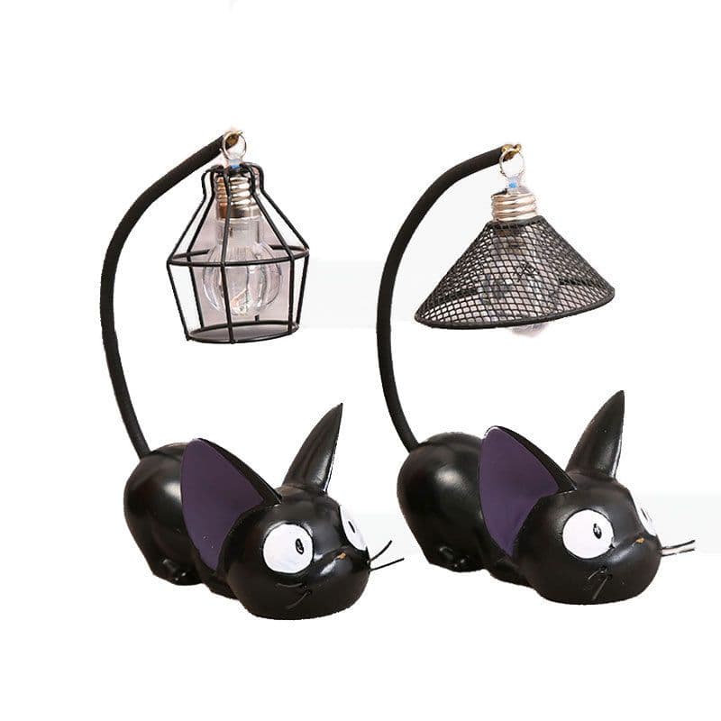image-Hayao Miyazaki Jiji Cat Night Light Resin Ornament Home Decor