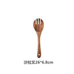 image-Jinmu Wooden Cooking Spatula Long Handle Teak Non-Stick Pan Spoon
