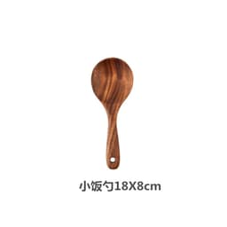 image-Jinmu Wooden Cooking Spatula Long Handle Teak Non-Stick Pan Spoon