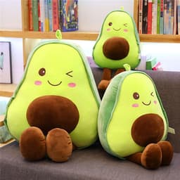 image-ClickPlush Avocado Plush Toy Pillow Doll 85cm Green PP Cotton
