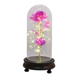 image-24k Gold Foil Rose with Glass Cover Valentine's Gift Decoration