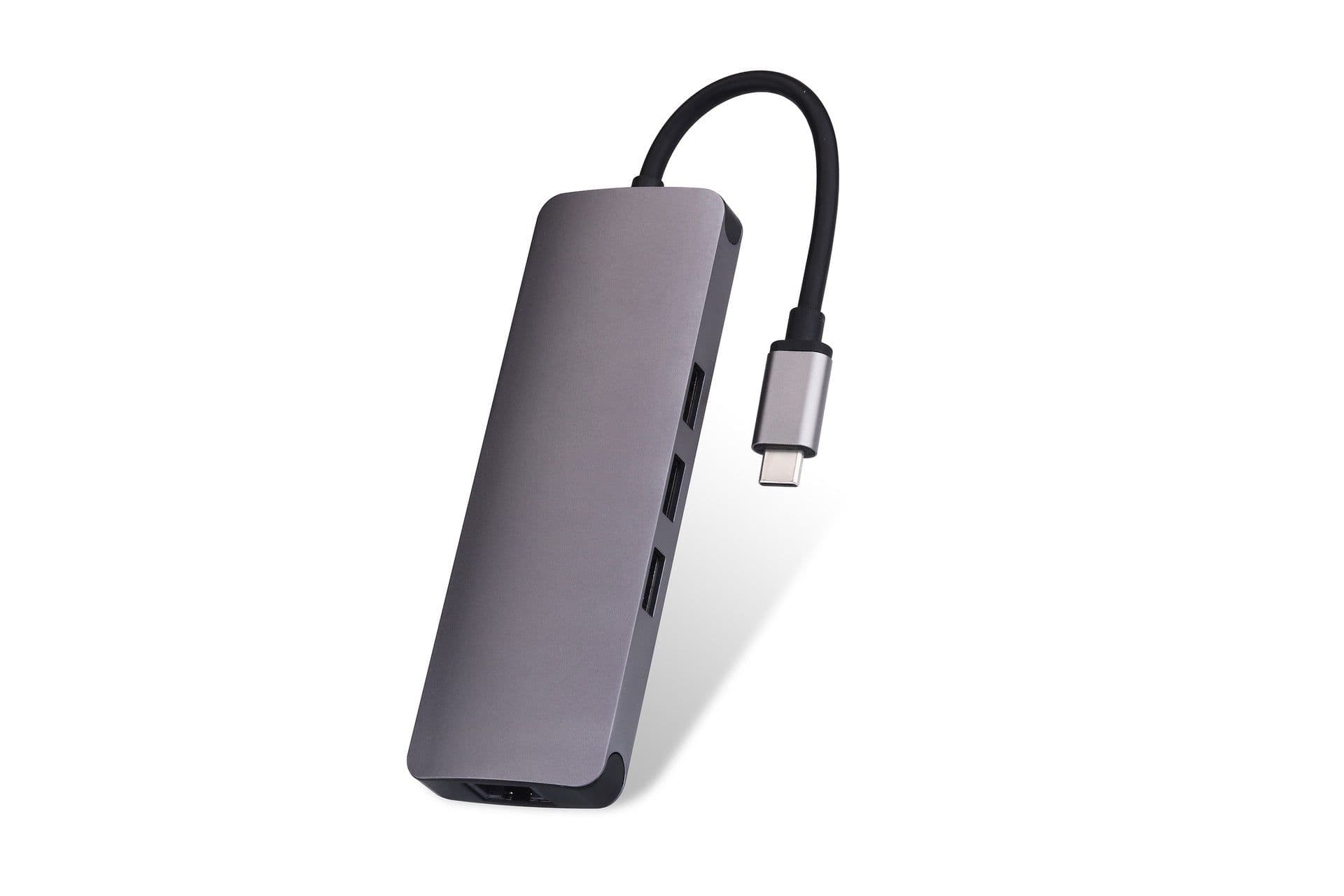 image-9-in-1 USB-C Hub Docking Station HDMI RJ45 SD/TF TC91N
