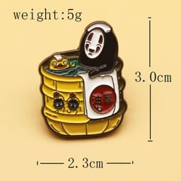image-Spirited Away No-Face Metal Brooch Pin
