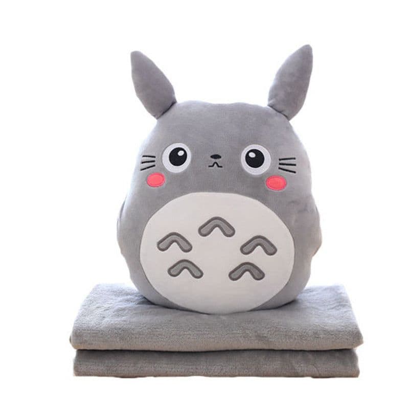 image-Totoro Plush Pillow Blanket 3-in-1 Hand Warmer